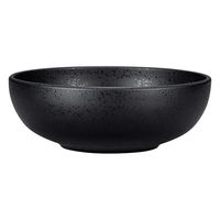 ミタニ ボウル 19cm 石目塗 黒 497547 1個（直送品）