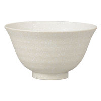 ミタニ 茶椀 大 石目塗 白 497544 1個（直送品）