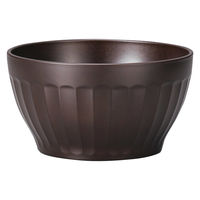 ミタニ ボウル グルーブボウル ダークブラウン 497590 1個（直送品）