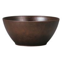 ミタニ ボウル 欅杢目ボール ダークブラウン 497594 1個（直送品）