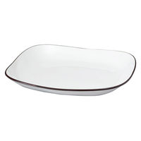 ミタニ 皿 スクウェア 和洋皿 M ナチュール 水切付 ホワイト 撥水加工 497603 1個（直送品）