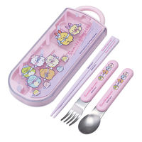 スケーター トリオセット 抗菌食洗対応トリオセット すみっコぐらし えびてんアイドル 497696 1個（直送品）