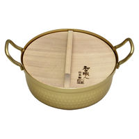 谷口金属工業 両手鍋 18cm 和の職人 アルミ浅型鍋 木蓋付 498350 1個（直送品）