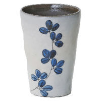 ケーアイ ビアカップ リーフ ビアタンブラー ブルー 498470 1個（直送品）