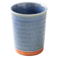 ケーアイ コップ ゆら ろくろめカップ 伊賀青 498469 1個（直送品）