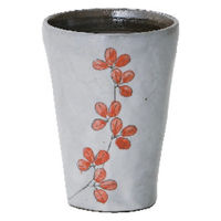 ケーアイ ビアカップ リーフ ビアタンブラー レッド 498472 1個（直送品）