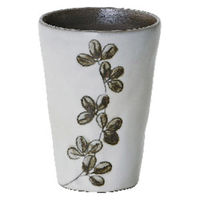 ケーアイ ビアカップ リーフ ビアタンブラー ブラウン 498471 1個（直送品）