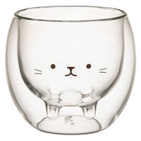 シービージャパン グラス 250ml アニボール 耐熱 ダブルグラス ネコ 498648 1個（直送品）