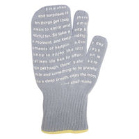 サンベルム 鍋つかみ 3本指ミトン 耐熱 滑り止め付 アウトドア グレー 499071 1個（直送品）