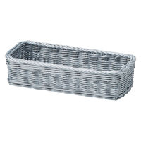 サンリツ キッチントレー KLEANE PLUS 洗える 抗菌素材の小物入れ バスケット L グレー 499110 1個（直送品）