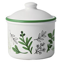 ナカジマ 保存容器 Herbal Harmony ラウンドストッカー 330ml グリーン 530468 1個（直送品）