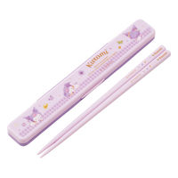 スケーター 音の鳴らない箸・箸箱セット クロミパステル水彩花柄 530554 1個（直送品）