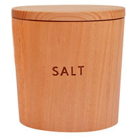 籐芸 保存容器 250ml キャニスター マホガニー ソルト 531307 1個（直送品）