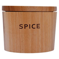 籐芸 保存容器 150ml テーブル キャニスター マホガニー 調味料 スパイス 531315 1個（直送品）