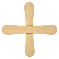 籐芸 鍋敷き ポットスタンド オーバル ビーチ 531318 1個（直送品）