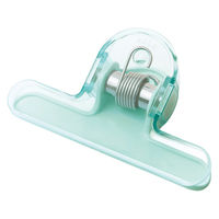 ソニック クリップ 大きめ 重さでページをキープ オモクリップ 重り ブックストッパー グリーン 531667 1個（直送品）