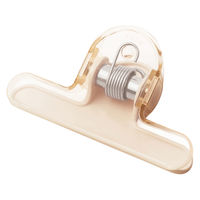 ソニック クリップ 大きめ 重さでページをキープ オモクリップ 重り ブックストッパー モカベージュ 531666 1個（直送品）