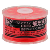 斎藤撚糸 蛍光水糸(細)オレンジ 500m巻 mizuito-y0 1巻（直送品）