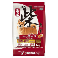 日本犬 柴専用 1歳からの成犬用 チキン味 国産 6kg 1袋 イースター ドッグフード