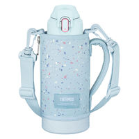 真空断熱スポーツボトル 800ml ブルー FJS-800F FRB 1個 ポーチ付 水筒 保冷 子ども用 洗濯機可 サーモス