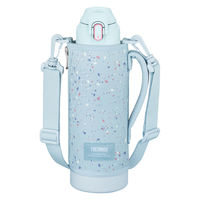 真空断熱スポーツボトル 1L ブルー FJS-1000F FRB 1個 ポーチ付 水筒 保冷 子ども用 洗濯機可 サーモス