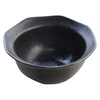 ネクスト 鉢 美濃焼 八角 小鉢 12cm 黒茶 499236 1個（直送品）