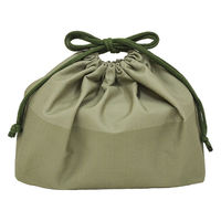 イエロースタジオ 保冷ランチ巾着 モノクローム カーキ 491134 1個（直送品）