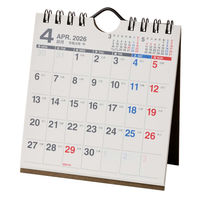 日本能率協会マネジメントセンター 【2026年4月版】 NOLTYカレンダー卓上 B7変型 月曜始まり U262 1冊（直送品）