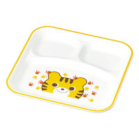 ミタニ ランチプレート ハグミー スクウェアランチプレート トラ 495711 1個（直送品）