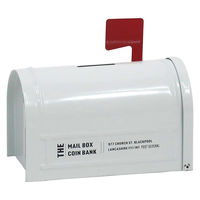 クレエ 貯金箱 ポストジェネラル メールボックス コインバンク 鍵付き ホワイト 495599 1個（直送品）