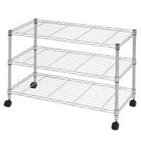 アストロ メタルラック 3段 キャスター付き 91784 515-07 1台（直送品）