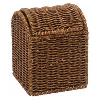 クレエ ゴミ箱 ミニサイズ 卓上 ミニダストボックス スクエア ユティルナイール ブラウン 483019 1個（直送品）