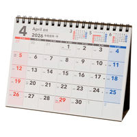 日本能率協会マネジメントセンター 【2026年4月版】 NOLTYカレンダー卓上 B6横 日曜始まり U228 1冊（直送品）