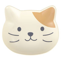 カノー catte face 抗菌 プレート 白茶 495511 1個（直送品）