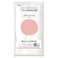 オルディ ポリ袋 L 100枚入り 破れにくい 手提げ袋 乳白 498931 1個（直送品）