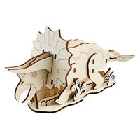 セトクラフト ペンスタンド 天然木 色塗り 恐竜 組立て式 トリケラトプス 498942 1個（直送品）