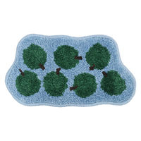 クレエ 玄関マット EIBORIE フルーツアクセントマット 室内 アップル 491096 1個（直送品）