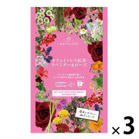 nagomi-NATULURE カフェインレス紅茶 ラベンダー＆ローズ 1セット(12バッグ入×3)