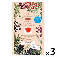 nagomi-NATULURE ふわり香る オーガニック 黒豆小豆ルイボスティー 1セット(12バッグ入×3)