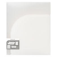 日本ノート ルーズリーフ バインダー A4 ワイド 30穴 パペルール ホワイト LN59W 1冊