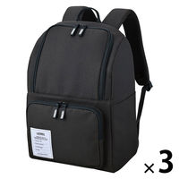 保冷バックパック 16Ｌ オールブラック RFP-016 ALB 1セット（1個×3） 保冷バッグ リュック サーモス