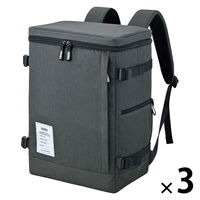 保冷バックパック 25Ｌ ダークグレー RFP-025 DGY 1セット（1個×3） 保冷バッグ リュック サーモス