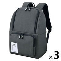 保冷バックパック 16Ｌ ダークグレー RFP-016 DGY 1セット（1個×3） 保冷バッグ リュック サーモス