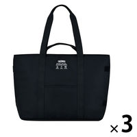 保冷ビッグトートバッグ 36Ｌ オールブラック RFQ-036 ALB 1セット（1個×3） 保冷バッグ コンパクト収納 サーモス