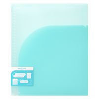 日本ノート ルーズリーフ バインダー A4 ワイド 30穴 パペルール ライトブルー LN59LB 1冊