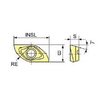 MOLDINO ZCET125SE:JP4120 カッタ用インサート 160393 1セット(10ケ)（直送品）