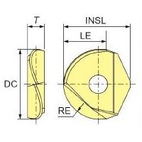 MOLDINO ZDFG080ーSF:HD7010 カッタ用インサート 160682 1セット(2ケ)（直送品）