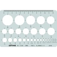 ドラパス テンプレート円定規(小) 31-103 E-103 1セット(4枚)（直送品）