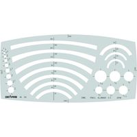 ドラパス テンプレートアール 定規 31-108 E-108 1セット(2枚)（直送品）