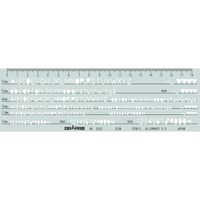 ドラパス テンプレート 英数字JIS 31-802 E-802 1セット(3枚)（直送品）